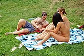 teen boys with family at nude beach pic