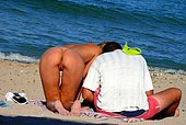 big butt on the beach