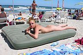 big tit beach girl