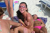 cute naked girls on the beach