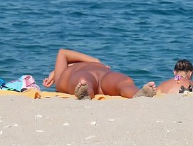 nude beach babe
