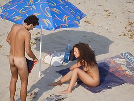 grandma nude on the beach