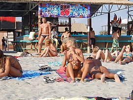nude mom boob sex on beach