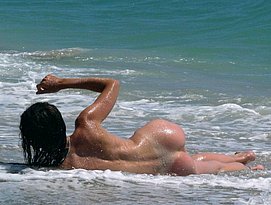 big ass on beach