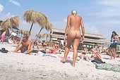 huge tits beach