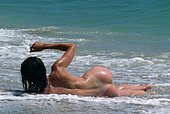 nude teen on the beach