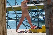 nudist girls public expose her pussy