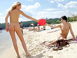 round boobs on beach